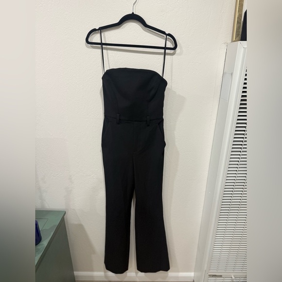 NWT A.L.C. Kate Strapless Belted Jumpsuit Black Size 2 – Missing Belt - Picture 6 of 9